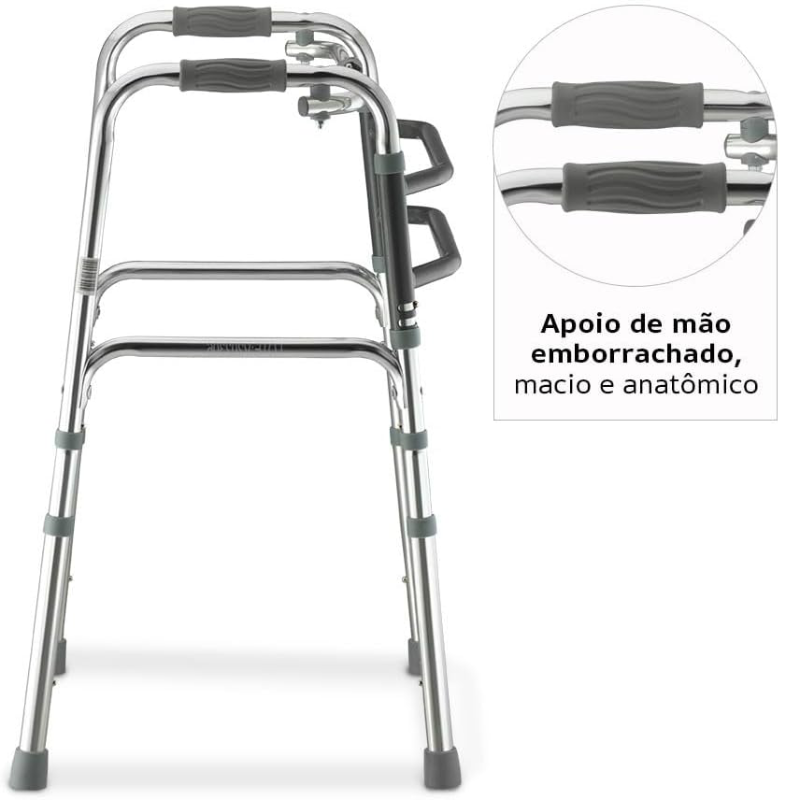 Andador de Alumínio - Modelo 3 em 1 D10 Dellamed Andador de Alumínio - Modelo 3 em 1 D10 Dellamed